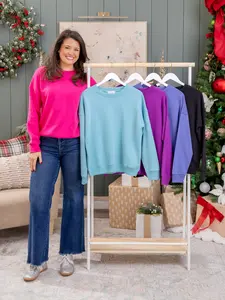 Zenana Fleece Drop Shoulder Sweatshirt | S-3X
