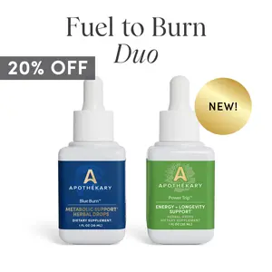 Apothékary Fuel to Burn Duo - Metabolic + Energy, NMN for NAD+ Support and Longevity Herbal Drops* | Made in the USA