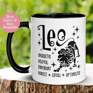 Leo Mug, Zodiac Mug, Leo Birthday Mug, Zodiac Leo Gift, Zodiac Leo Sign, Astrology Mug, Zodiac Gifts, Leo Coffee Cup, Leo Birthday Gift, 272 309