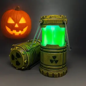 An Interesting Camping Mini Nuclear Reactor Portable Light, Lightweight and Easy-to-Carry Mini Nuclear Reactor Light, Camping Light, Desktop Lamp Decoration, Bedroom Fun Light, Nuclear Reactor Light Halloween Gift（Includes 3 AAA batteries）