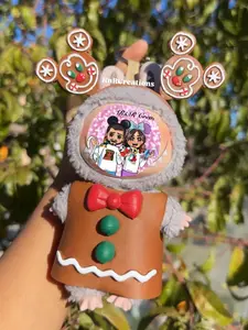 Christmas Gingerbread cookie Figurine Keychain Doll Handmade set