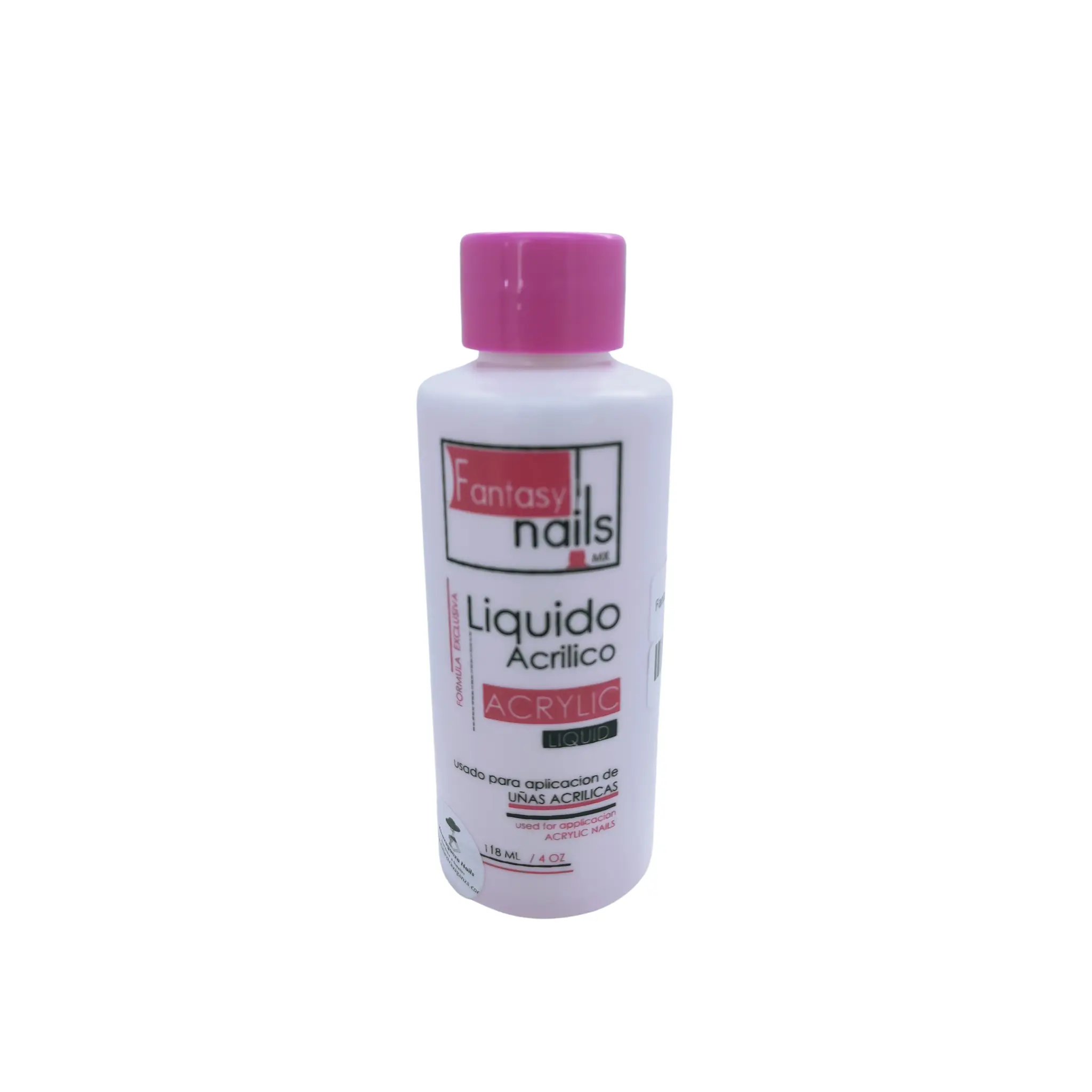 Fantasy Nails Professional Acrylic Liquid Monomer - Non-Yellowing & Universally Compatible Formula for Expert Nail Care, Acrylic Powder, Cosmetic, Drying, Mix With Powder, Any, Universal Use, Quick Dry, 4Oz, 4 Fluid Ounces