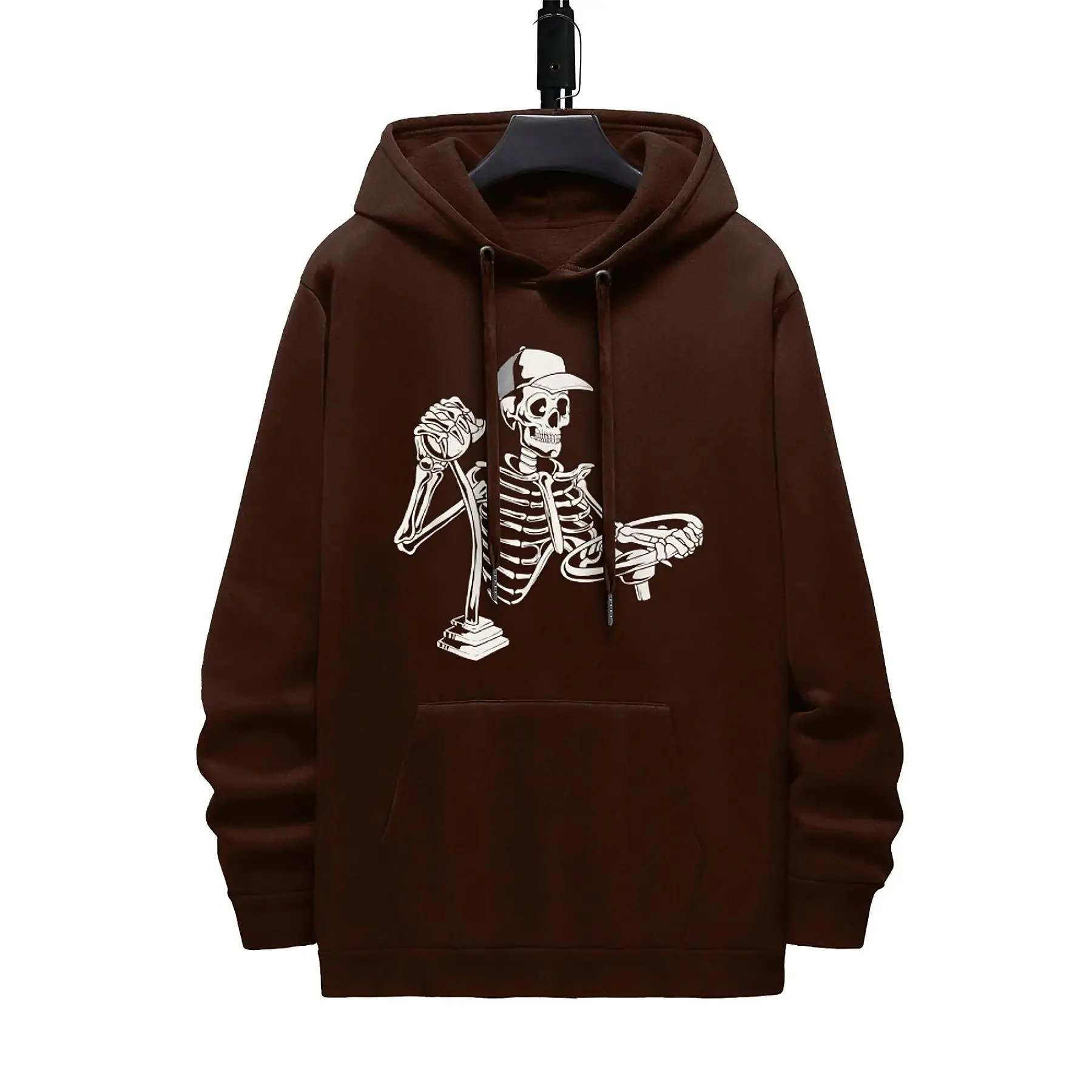 Skeleton Truck Driver - Funny BigTrucking Trucker Hoodies -For Women And Men 340G thick hoodie