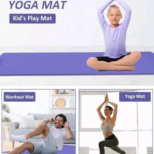 Innhom 8mm Non Slip Yoga Mat for Women Men Pilates Workout Mat with Strap PeakUp GioPeakUp for Kids Play Mat and Workout