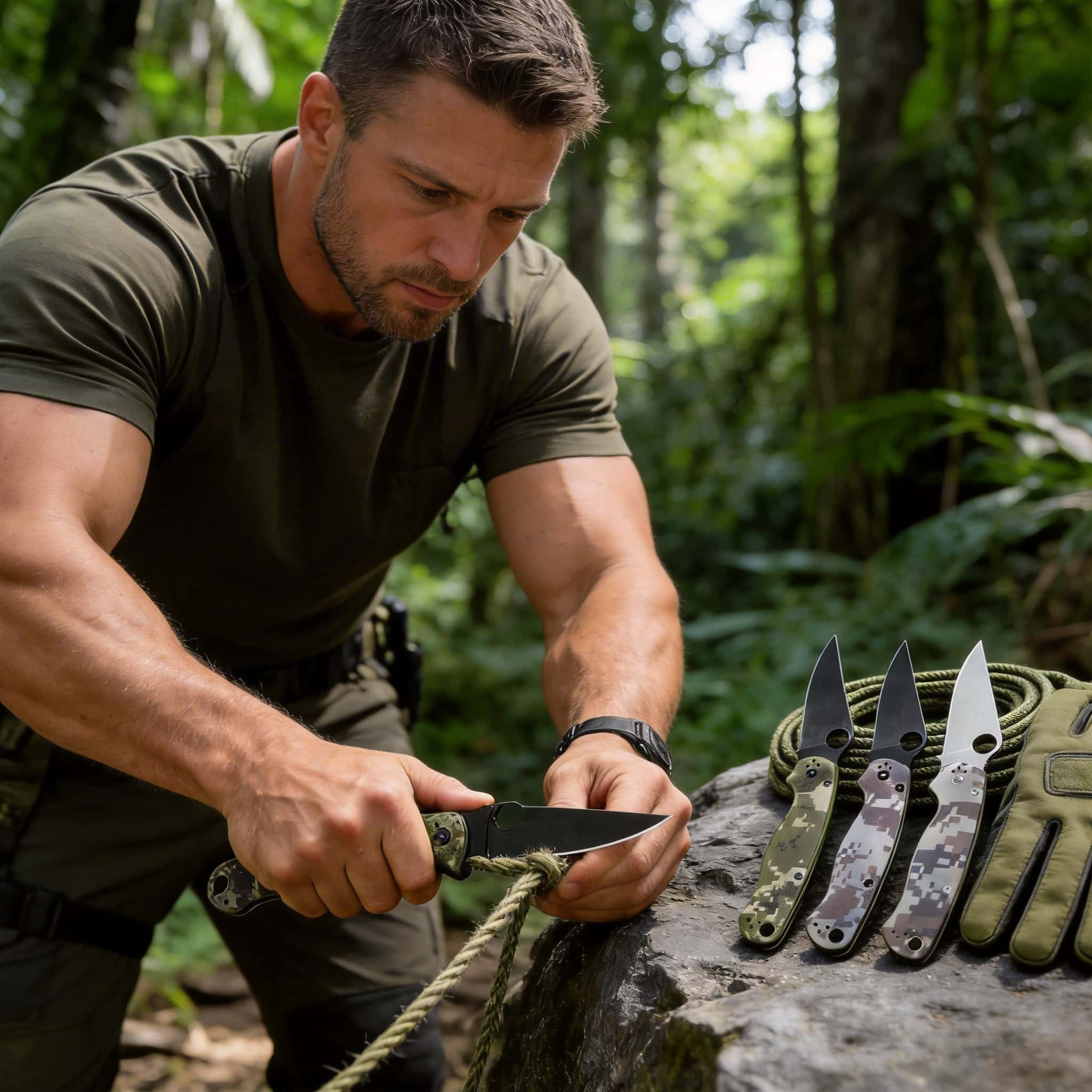 C81 Folding Knife: G10 Handle |  Outdoor l & Camping Hunting Knife | Portable Pocket Knife & Perfect Gift