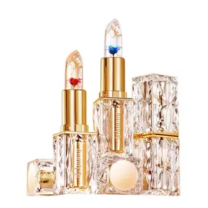 Crystal Petal Hydrating Glossy Lip Balm, Temperature Activated Color Changing Lipstick, Long Lasting Moisturizing Makeup, Non-Toxic, Single Item, Cosmetic