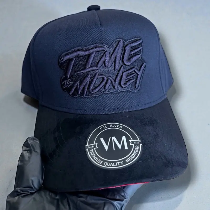 Hat - Time is Money SnapBack Suede visor Hat - Time is Money SnapBack Suede visor