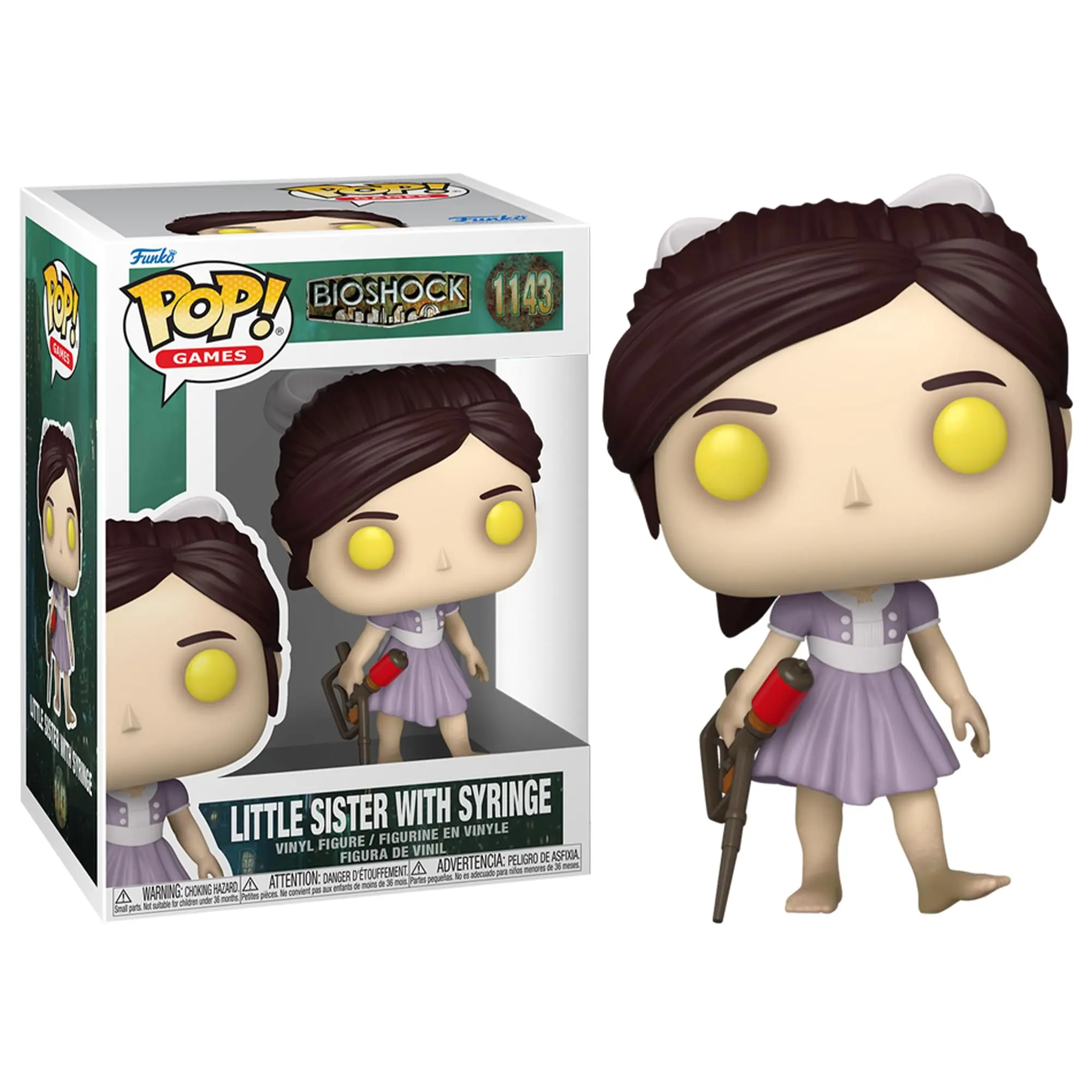 Funko POP Games Bioshock Little Sister Vinyl Figure, Choking Hazard Small Parts Warning