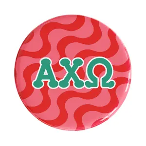 Alpha Chi Omega Groovy Sorority Button