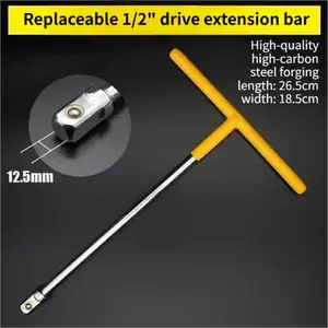 T-Handle Socket Wrench with Ratchet & Allen Wrench, Manual Repair Tool for Auto Repair, Home Improvement & Machinery Maintenance