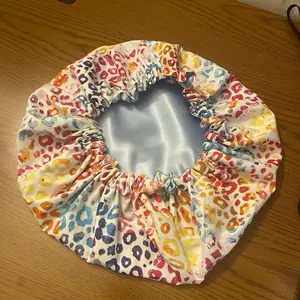 Creations By Shirifle Sunflower Satin Bonnet in Brown & Gold Protects Hair from Damage Frizz and Breakage Gentle on Curly & Straight Hair