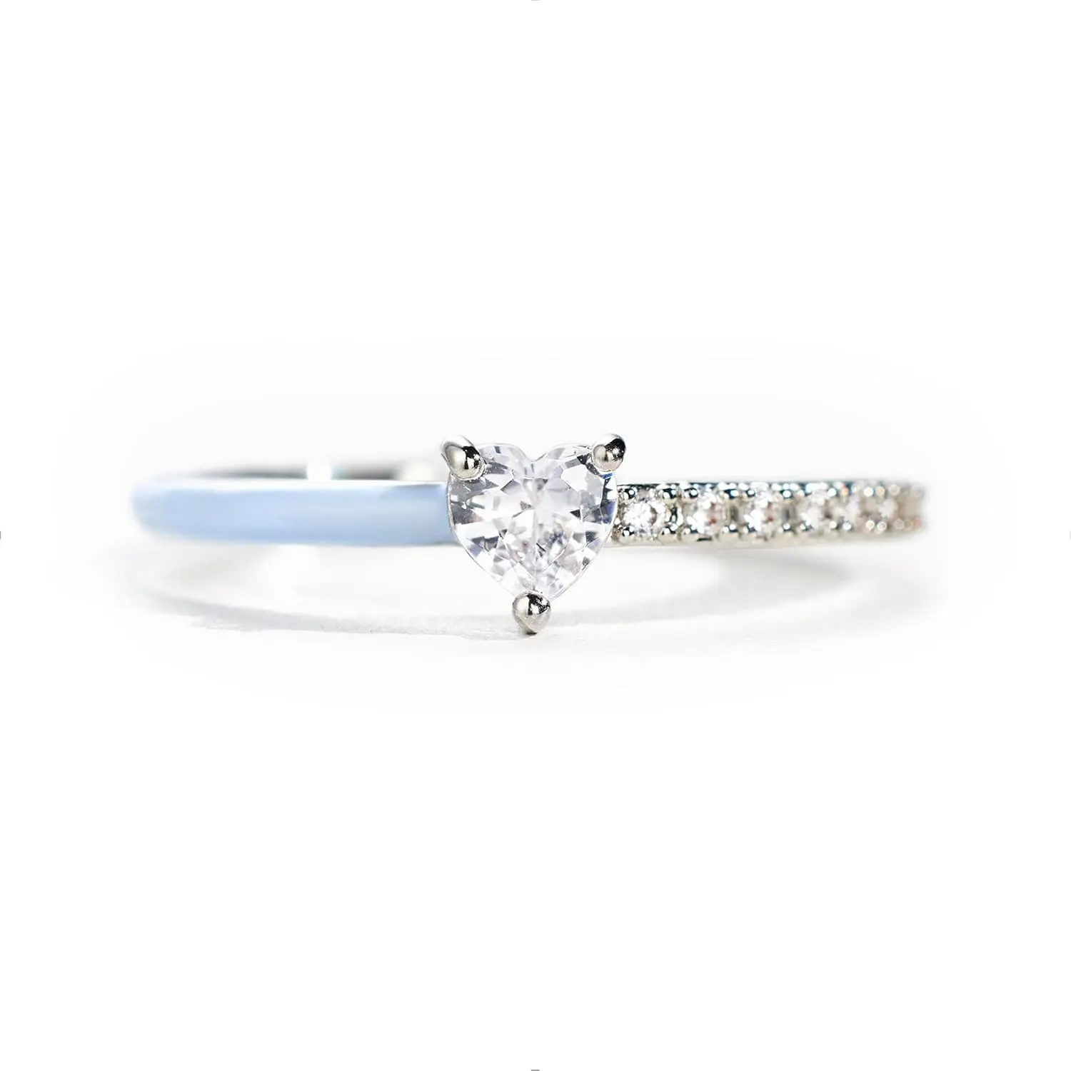 Purity Ring, Promise Rings for Her, Heart Rings for Women, Dainty 925 Sterling Silver Rings for Women, Inspirational Gifts for Women