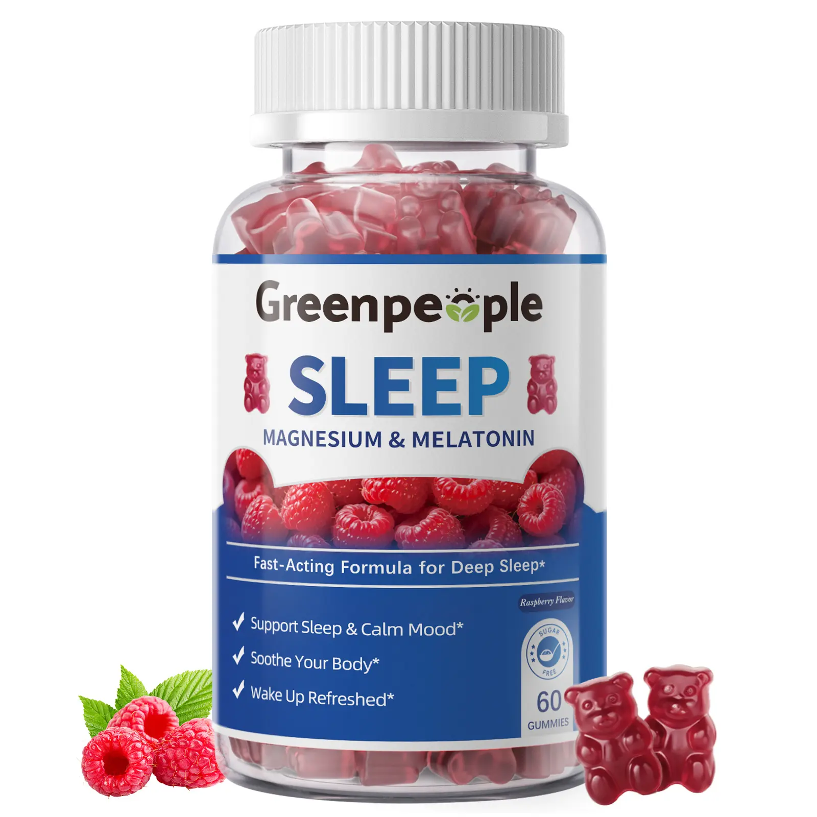 Magnesium & Melatonin Sleep Gummies | 60 Counts