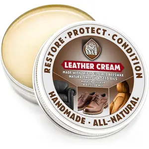 Care 8 oz Cream  Cleaner and Conditioner   Boots  Maintenance Cream  Conditioner Shoe Polish,  Couch, Furniture, Purses, , Saddle