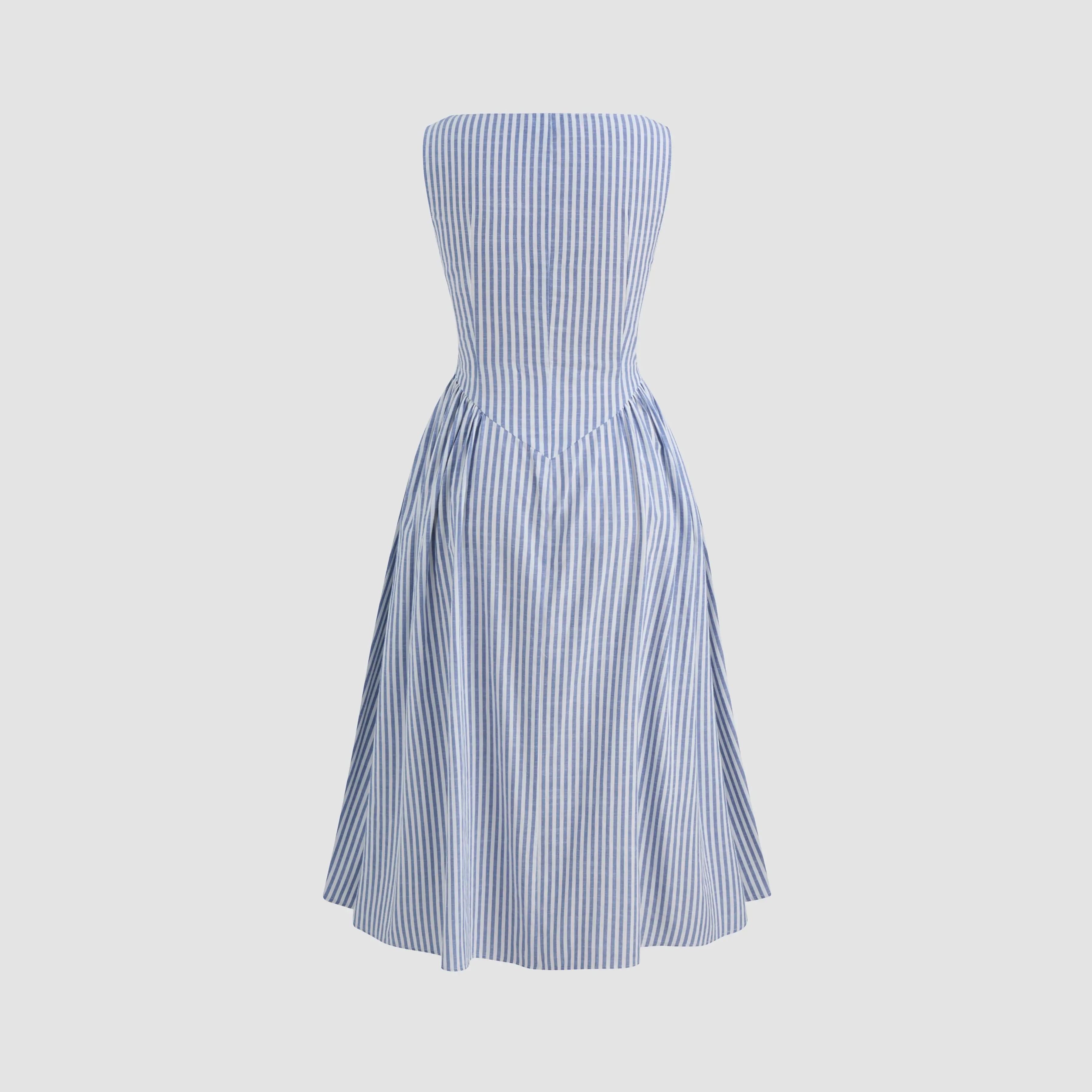 Cider [size 0-10] Cotton-blend Boat Neck Striped Ruffle Maxi Dress - TikTok  Shop