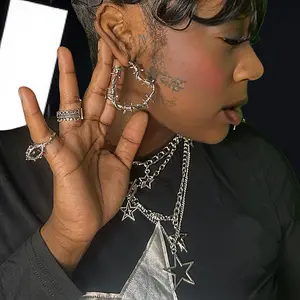 Khrome Heart Barbwire Earrings