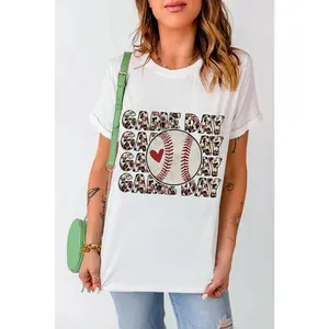 GAME DAY Round Neck Short Sleeve T-Shirt