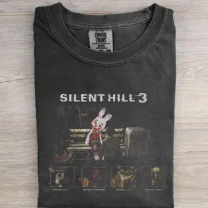 Silent Hill 3 Vintage Horror Game Shirt, Psychological Survival Graphic Tee, Retro Dark Aesthetic Gamer T-Shirt, Heather Mason Fan Comfort Colors Shirt, Gift for Men, Gift for Women, Crew Neck T-shirt, Trending T-shirt