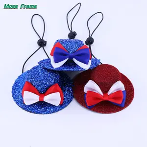 Party Pet Costume Accessories — Blue Top Hat (National Day Cat & Dog Ornament)
