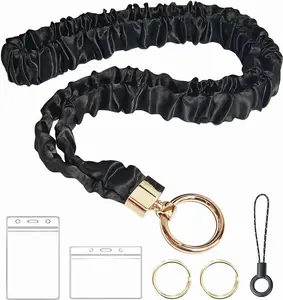 Stretchy Scrunchie Cute Lanyard for ID Badges, Holder for Teacher,  and Other Professionals