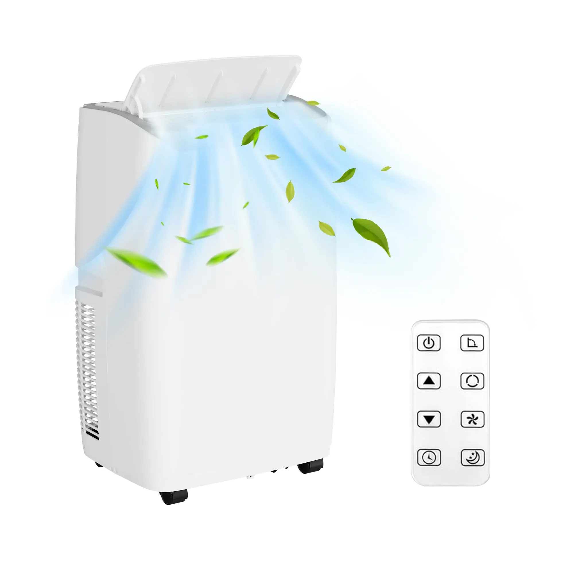 GARVEE 3-In-1 Portable AC/Dehumidifier & Fan - 14000 BTU, Available in White and Black, Ideal for Spaces of 550-700 Sq.Ft, Perfect for Year-Round Comfort and Versatile Use in Home or Office.