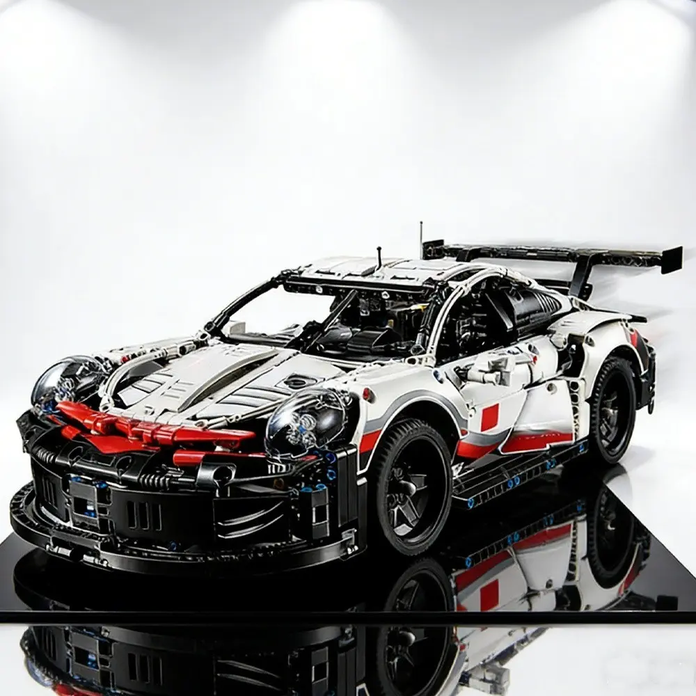Valentine's Day 1631 Piece Super Car Building Set, DIY Racing Model Kit, Educational Toy, Perfect Holiday Gift, /