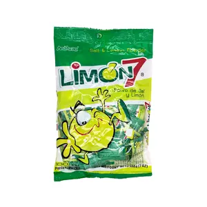 Limon 7 Salt & Lemon Powder, 100 Pieces, Sour, Salty, Tangy, Lime Salt Flavor Packets, Snack, Great for Fruit, Candies, Bonbon