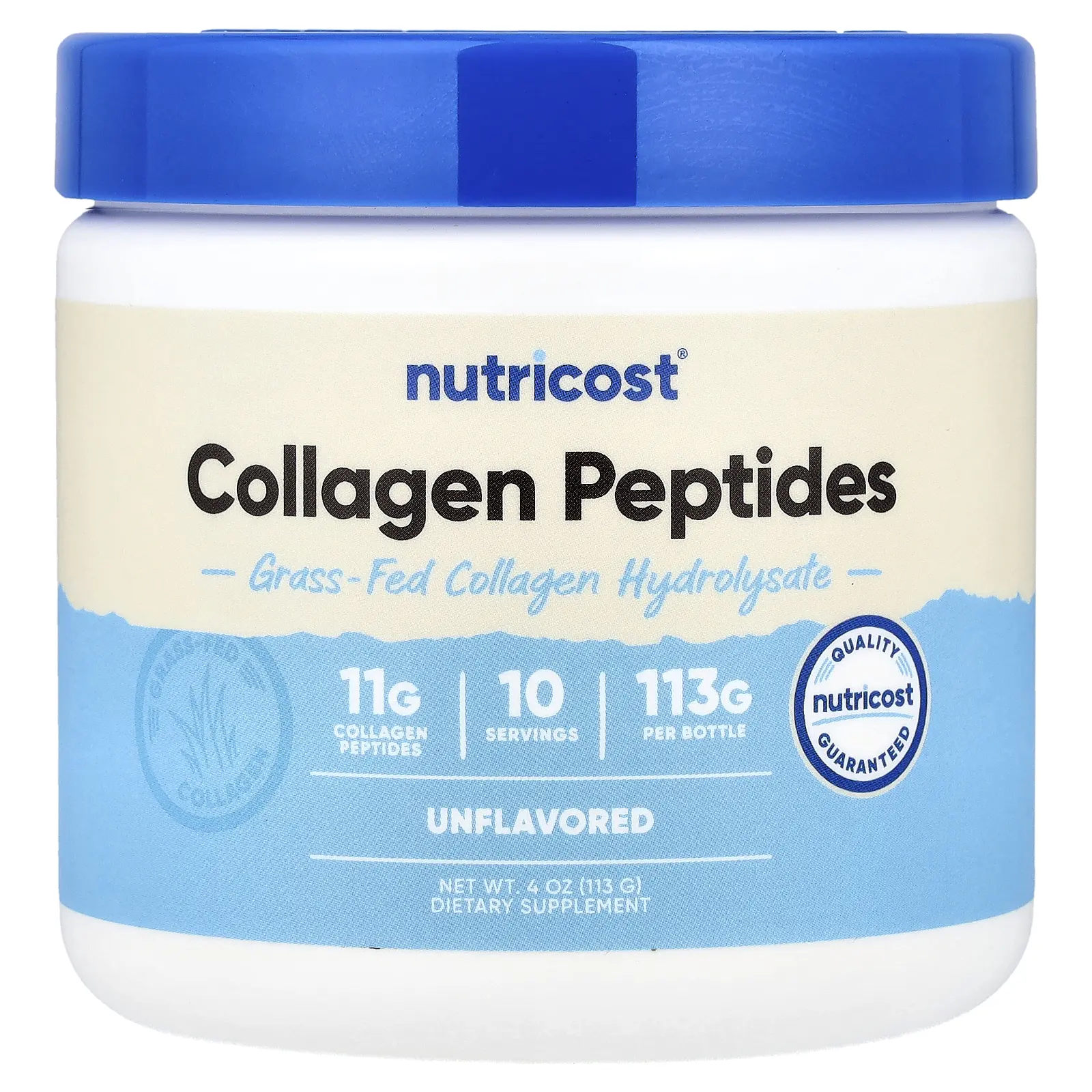 Nutricost Collagen Peptides, Unflavored, 4 oz (113 g)