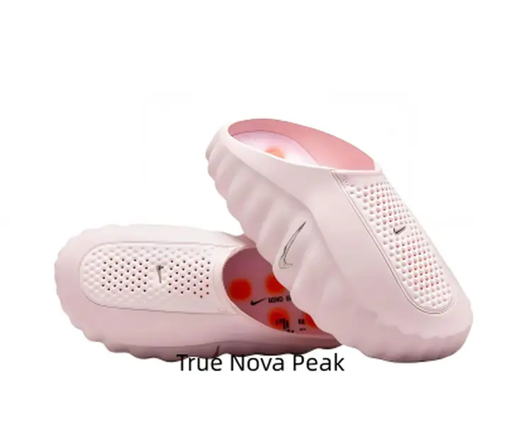 Pale Pink Breathable Foam Athletic Recovery Slide