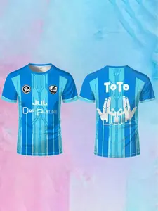 Jul Maillot Toto and Ninetta Soccer Jersey, Unisex Fashion Hip-Hop Graphic Tee, Adult Football Training Wear, Short Sleeve, Fitted