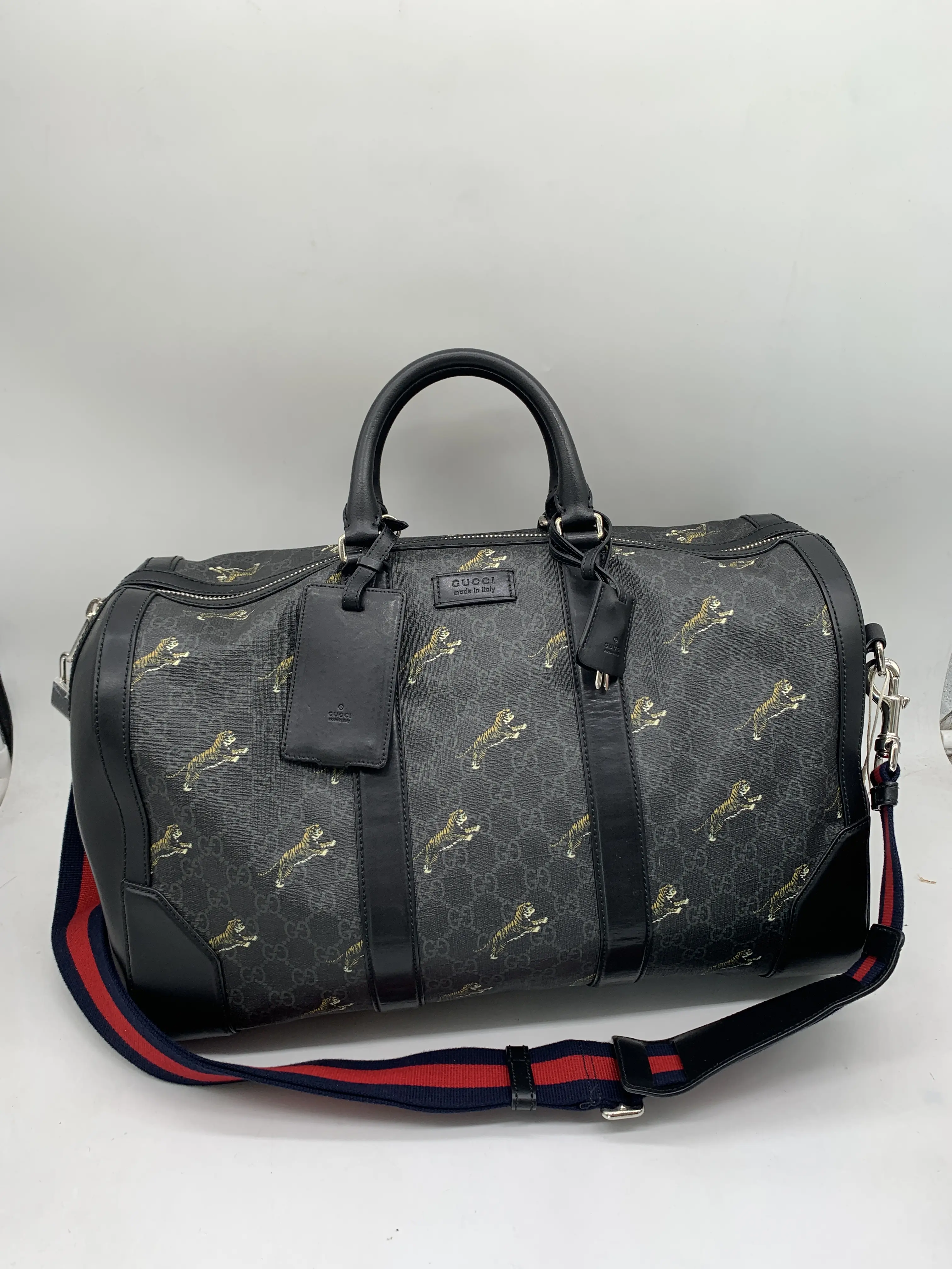 Pre-owned GUCCI Print Travel Duffle Bag/wj06328811/8811