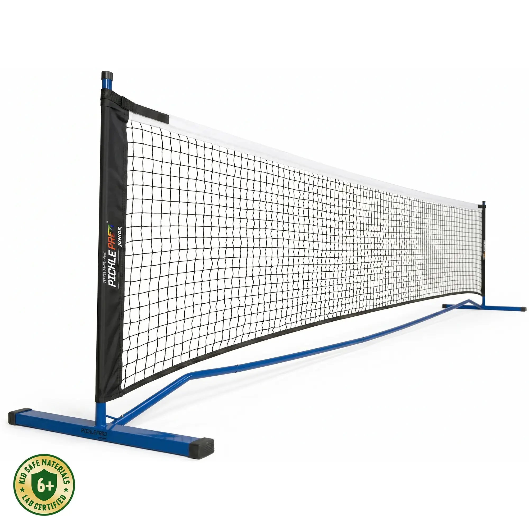 PicklePro Junior 10 ft Portable Pickleball Net Set – Kids & Family Pickleball Net with Carry Bag, Stable Steel Frame, Easy Setup Backyard Driveway Training Net