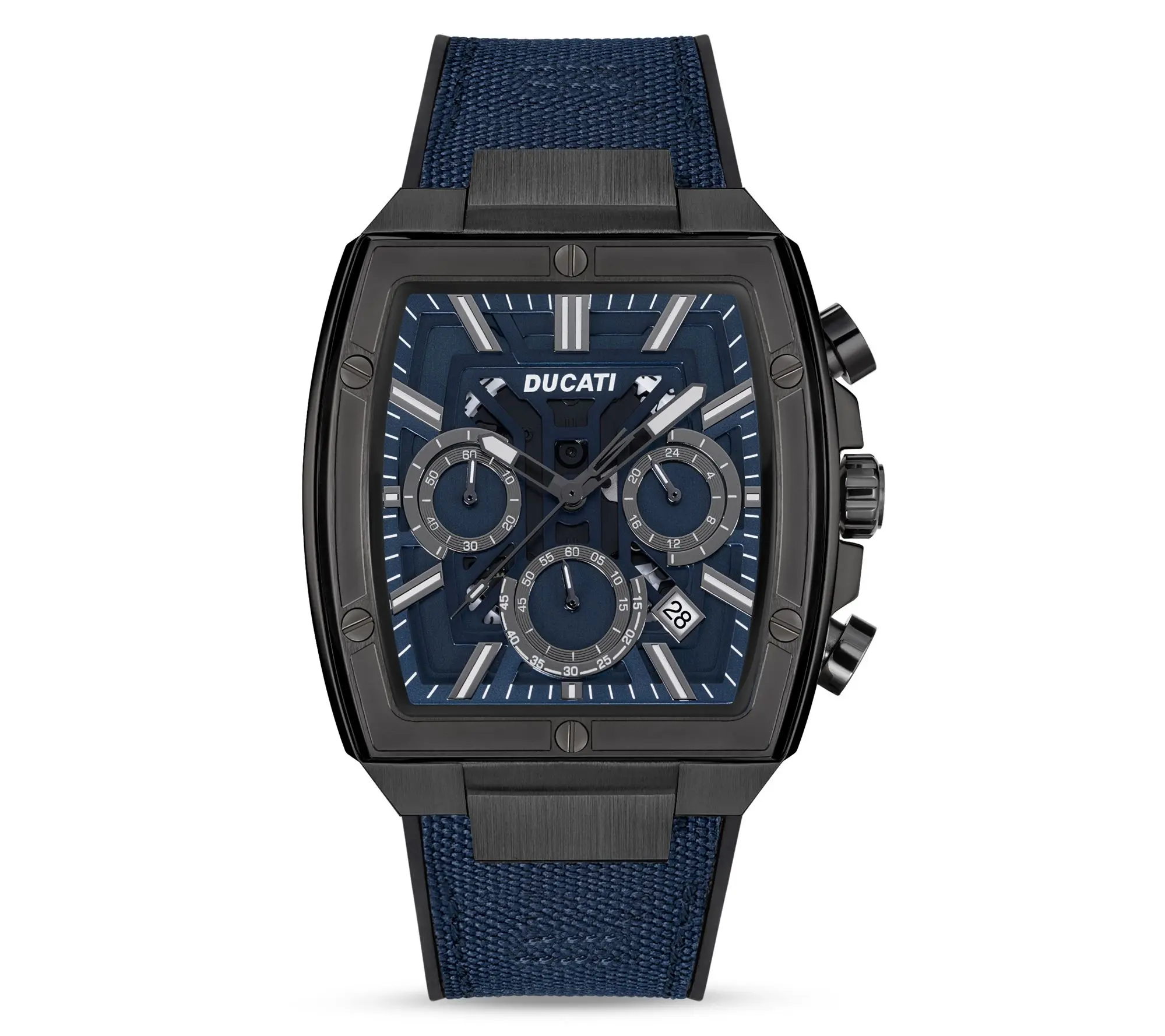 Ducati Corse Men's Stainless Steel Blue Dress Sport Watch Ducati Corse Men's Stainless Steel Blue Dress Sport Watch