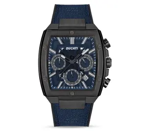 Ducati Corse Men's Stainless Steel Blue Dress Sport Watch