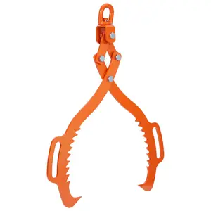 [FLASH SALE] Garvee Log Lifting Tongs 28in Heavy-Duty Steel Serrated Claw Hook 1543Lbs Capacity Corrosion-Resistant Powder Coating Tractor & ATV Logging