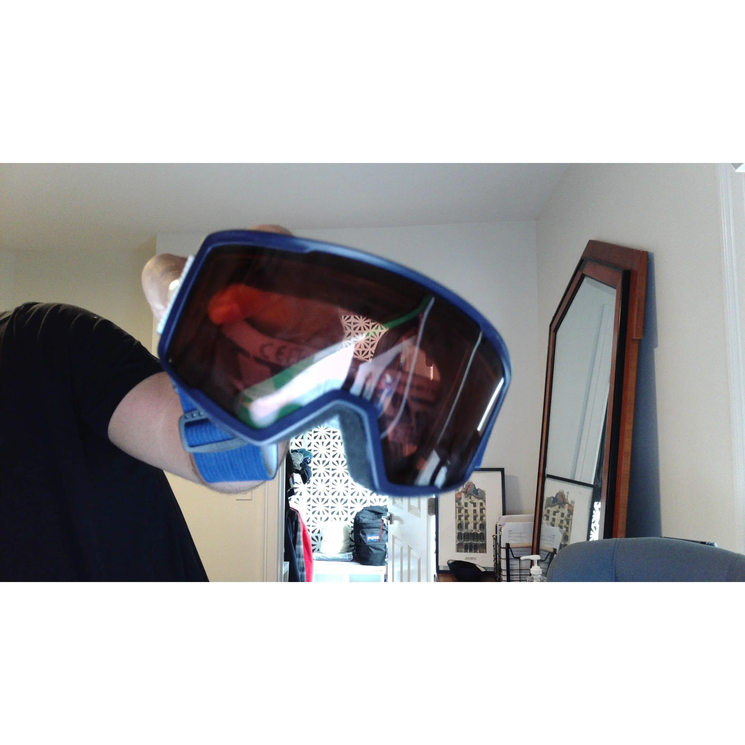 Scott Blue & Black Ski / Snowboard Goggles - Wide Field of Vision