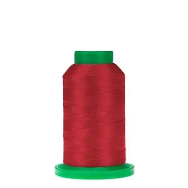 Isacord Polyester Embroidery Thread, 1000m Lipstick Solid Designer Tone - 2922-1903, High Sheen, Dependable Tension, Low-Lint, Smooth High-Speed Stitching, Standout Accents for Monogram Projects, Solid Hue