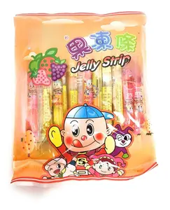 Jin Jin - Jelly Strip (Jelly Filled Straws in Assorted Flavors) - Net Wt. 14.1 Oz.