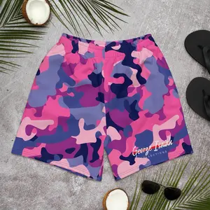 George Isaiah BubbleGum camouflage Athletic Shorts