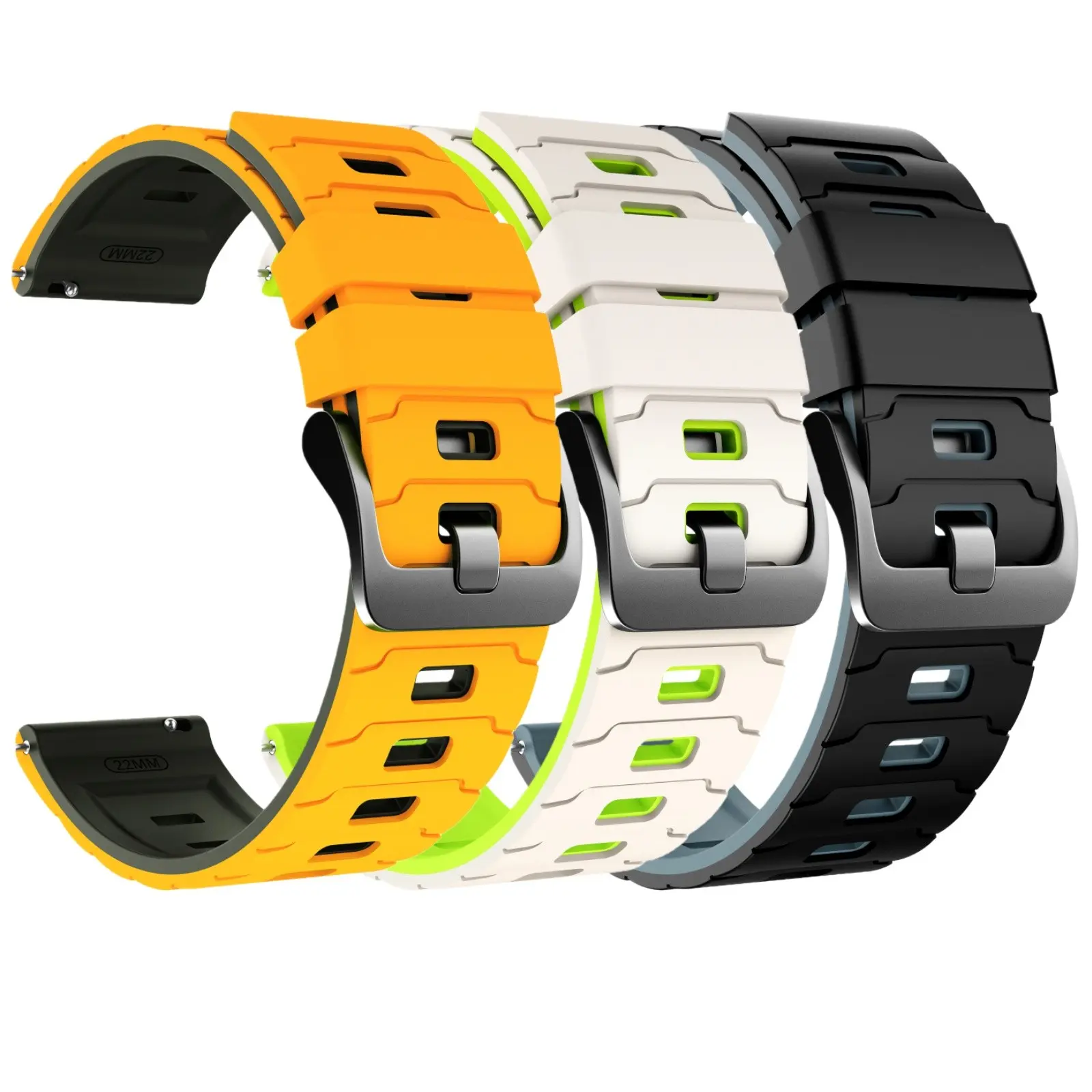 Silicone strap, Smart Watch Straps compatible with Coros Pace 3/Pace Pro/Apex 2 Pro/Apex Pro, Apex 46mm strap, sports strap in 3 packs Smartwatch Accessories
