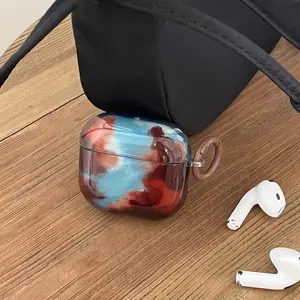 Earphone Case with Keychain, Earphone Protective Cover, Earphone Protector Cover Compatible with AirPods, Headset