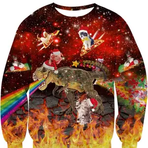 Designer luxury ugly christmas sweater ugly ah sweater funny Christmas party ugly sweater Womenswear