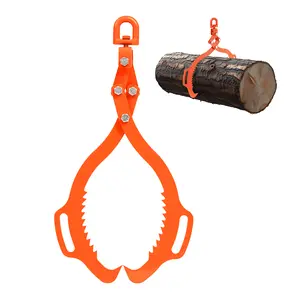 【fathersdaygift】VEVOR 28in Log Lifting Tongs, 2-Claw Log Tongs, Heavy Duty Steel Log Grapple, 1100LBS Lifting Capacity, Swivel Log Graper Timber, Eagle Claw Design, Log Skidding Tongs for Trucks, Tractors, Forklifts
