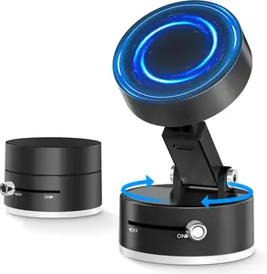 Vacuum Magnetic Suction Car Phone Holder, Upgraded Foldable Suction Cup Phone Mount Stand with 360° Rotation, Car Accessories for All Smartphones, for Shower/Car/Mirror/Smooth Surface
