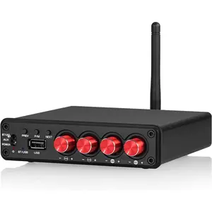 4   Amplifier, 50W x 4  Power Amp, Hi-Fi  Stereo Speaker Receiver [ M4]