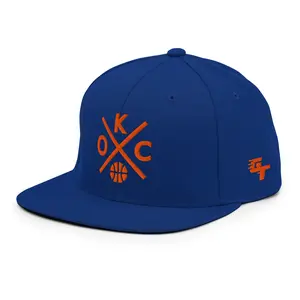 Oklahoma City Basketball Retro OKC Cross Snapback Hat Baseball Cap