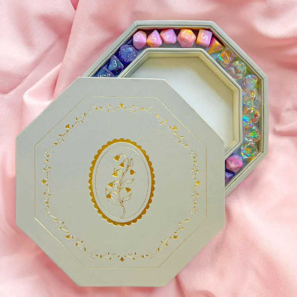 Enchanted Dice Box • Sage Lily of the Valley Dice Tray