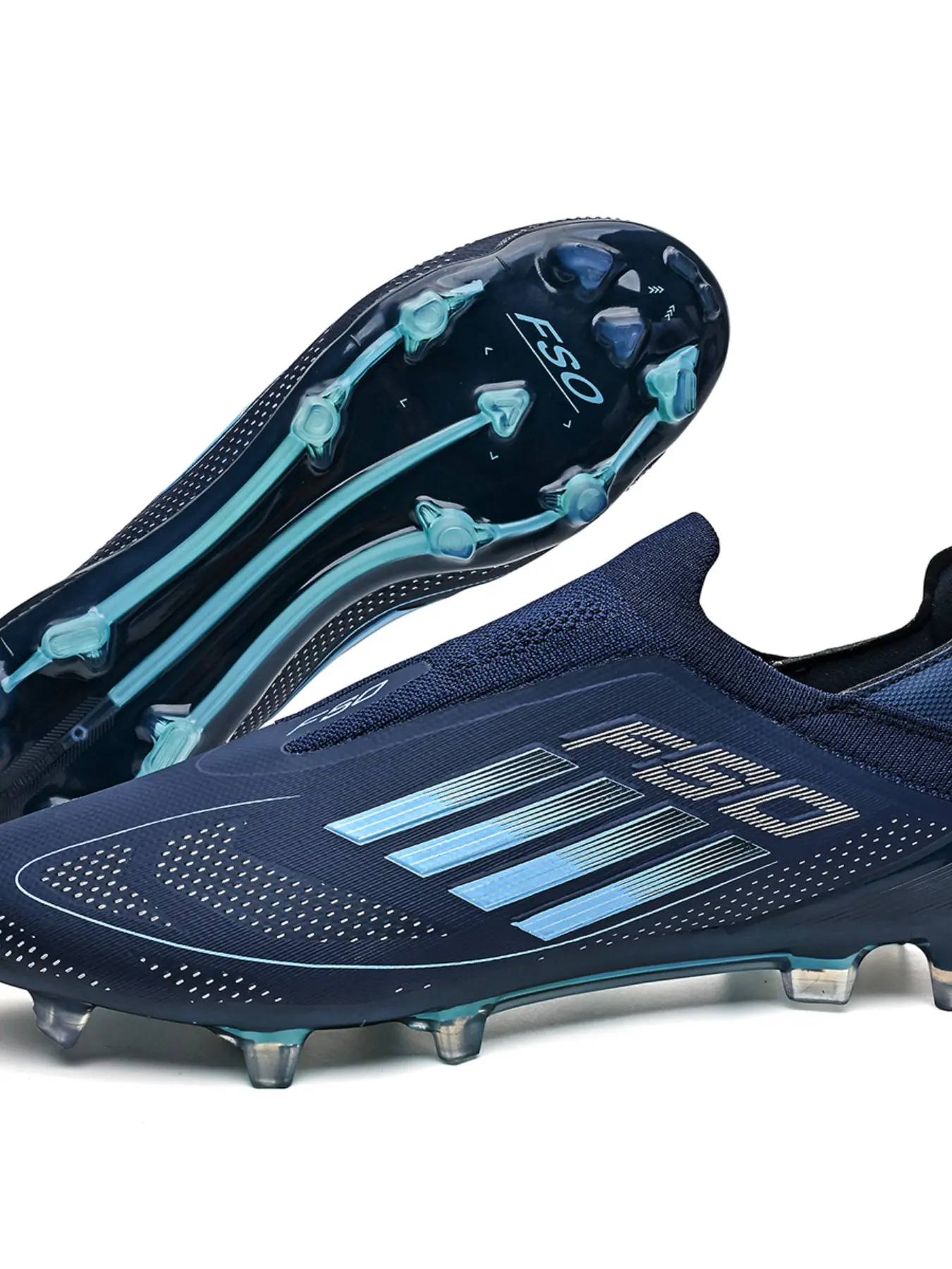 Men's Outdoor Sports Football Shoes, Long Stud Classic Anti-Slip Training Shoes, Comfortable Breathable Professional Soccer Shoes, Football Boots, Soccer Cleats