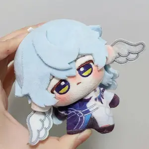 10cm Sunday Robin Plushie Toys Honkai Star Rail Sunday Plush Doll Keychain Decorative Pendant Collection Birthday Gifts