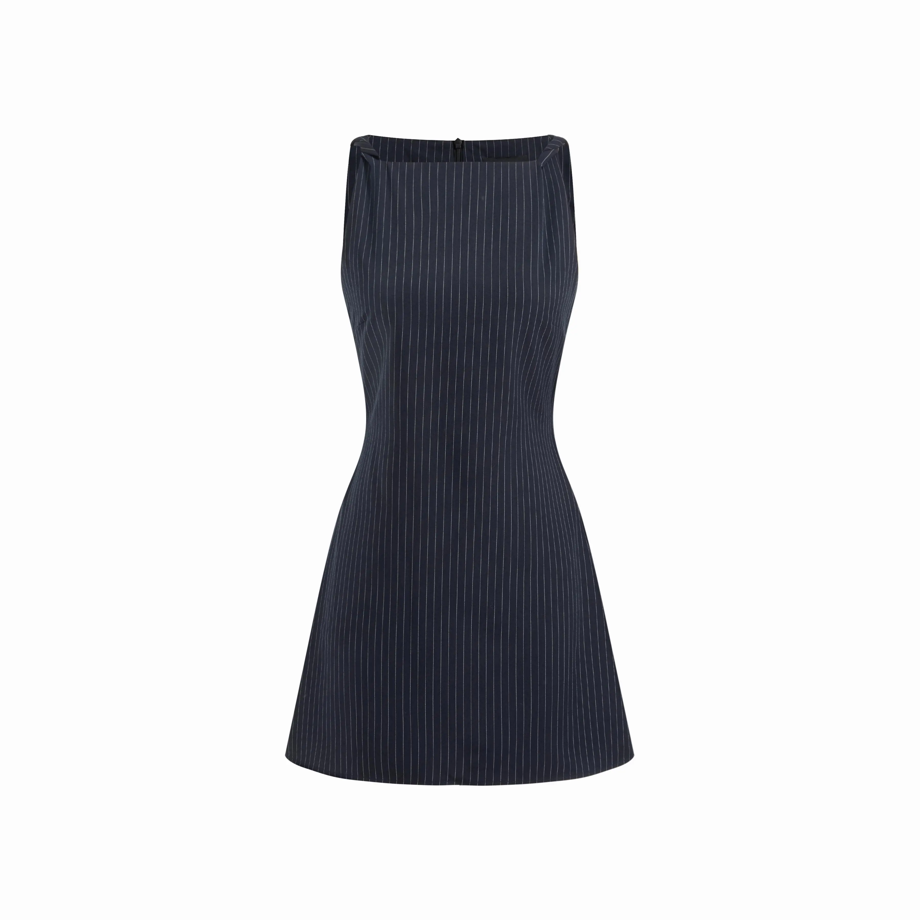 alfalfa shift mini dress grey stripe - TikTok Shop
